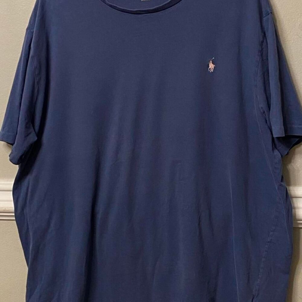 Polo-ralph-lauren Men's Navy and Blue T-shirt